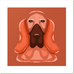 Bloodhound dog Posters and Art